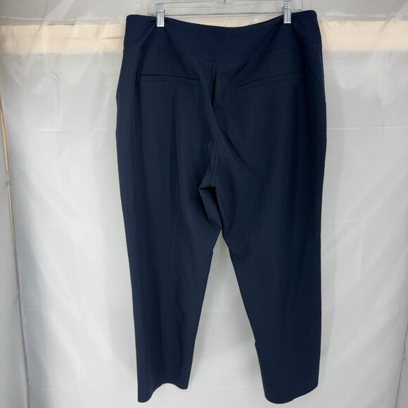 Athleta Women 16 Endless High Rise Pant Navy Blue Stretch Active Travel Commute - Picture 4 of 13